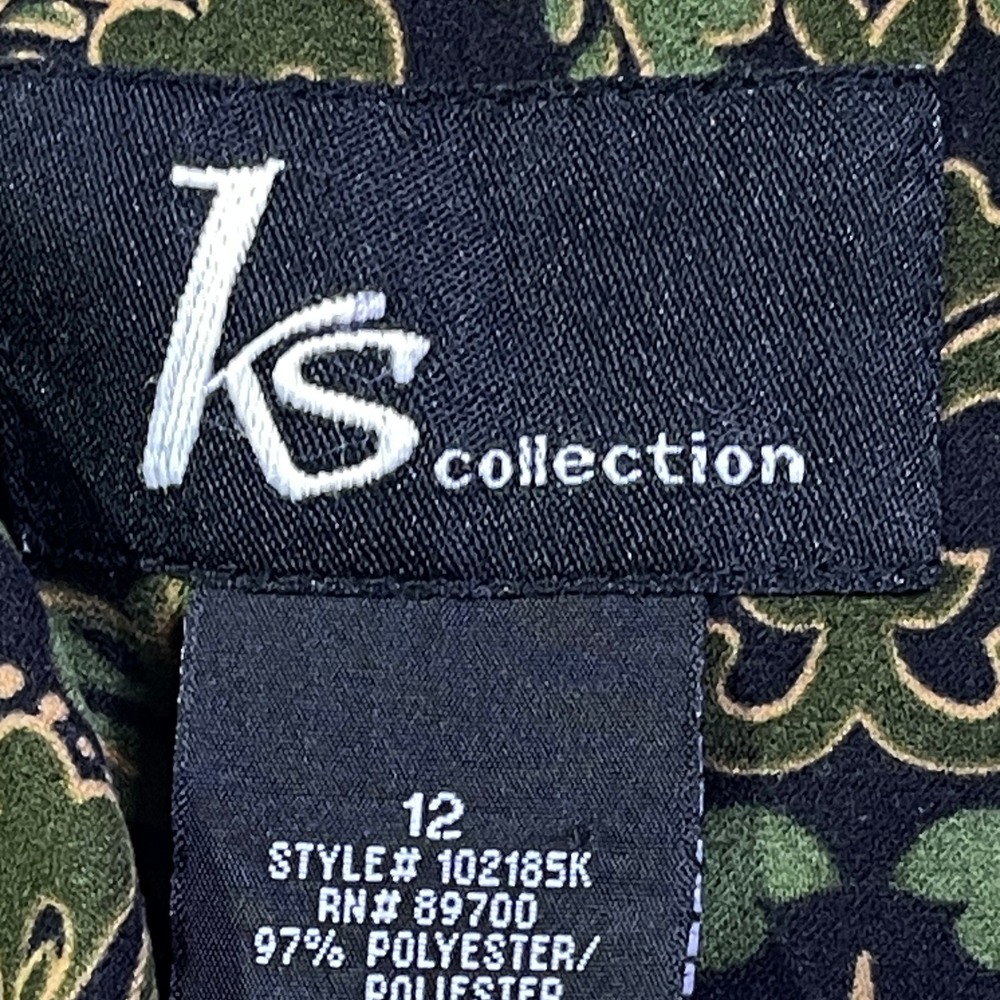 KS Collection‎ Womens Paisley Print Zip Front Jacket Size 12 - Picture 10 of 12